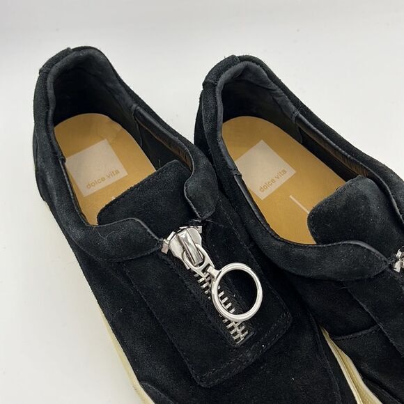 Dolce Vita Trissa black velour sneakers - Picture 2 of 7